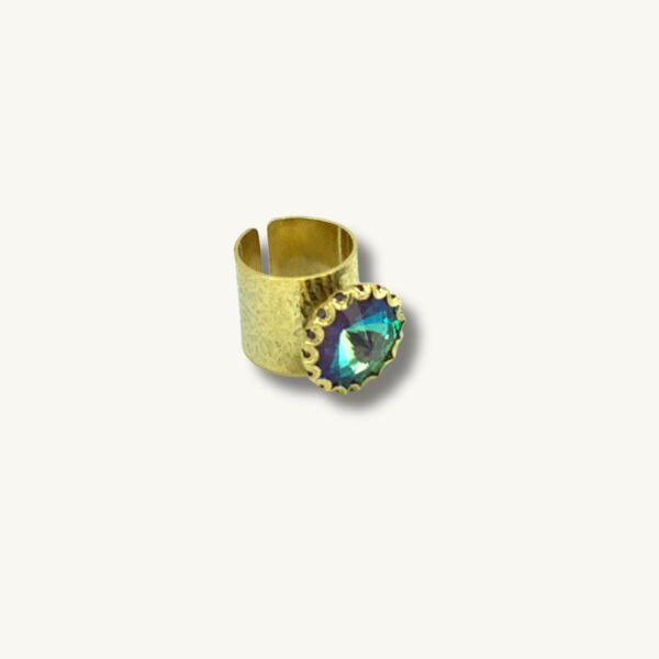 Anillo Cinta Serenidad Azul
