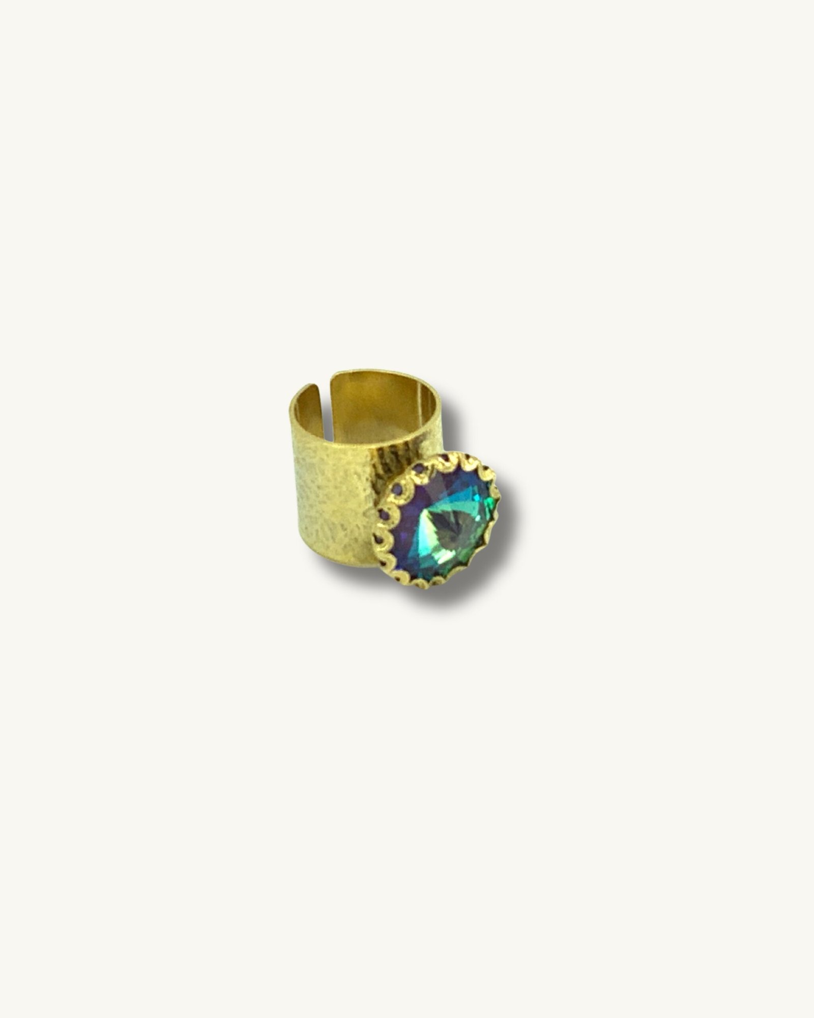Anillo Cinta Serenidad Azul